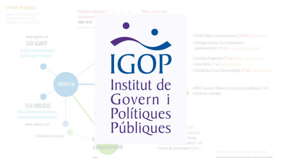 Newsletter 116 l'Institut de Govern i Polítiques Públiques (IGOP). Universitat Autònoma de Barcelona