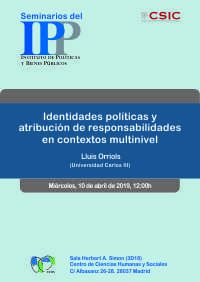 Seminario del Instituto de Políticas y Bienes Públicos (IPP-CSIC),10 de abril a las 12.00 hs.