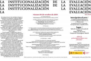 Seminario Institucionalización de la Evaluación - UCM -  4 oct.