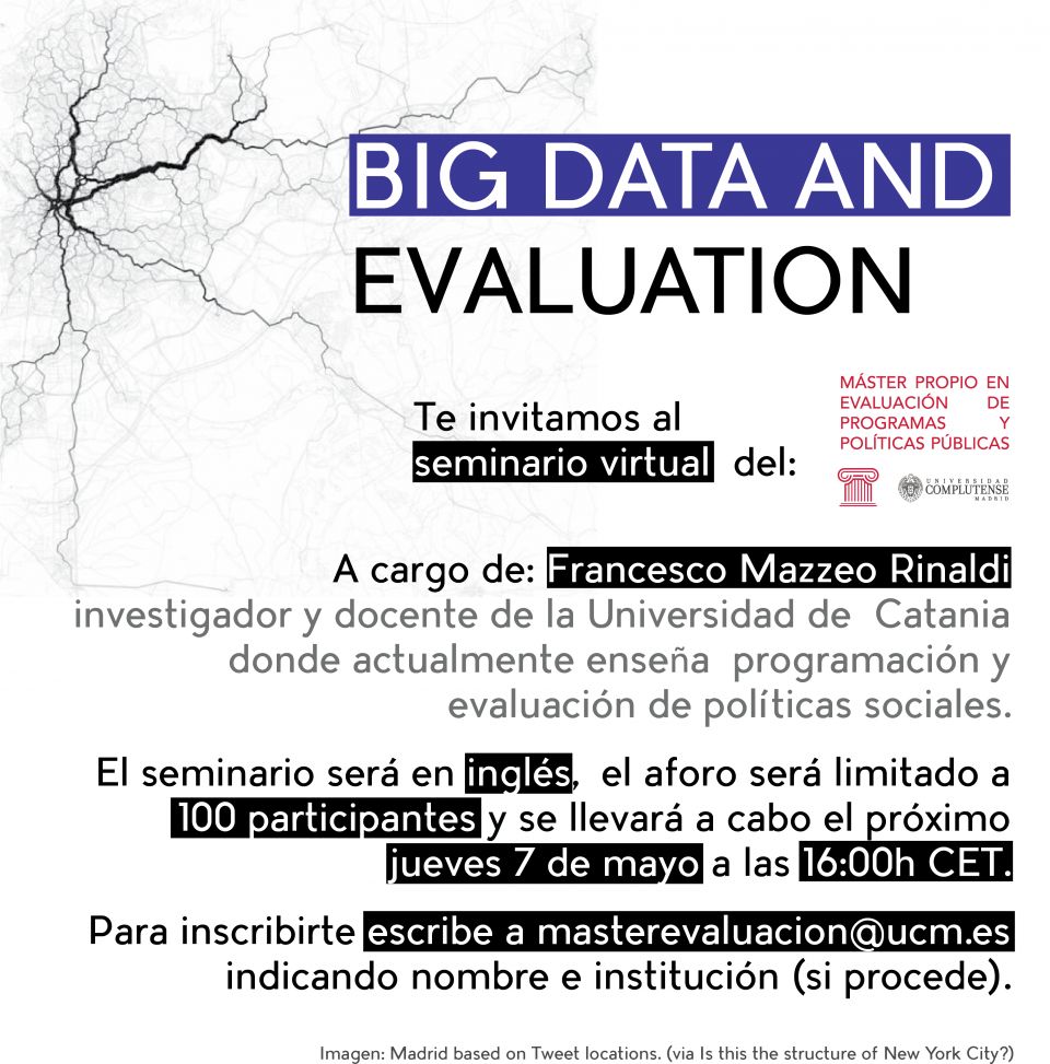 Seminario virtual - BIG DATA AND EVALUATION - 7 de mayo