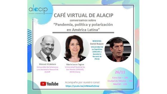 Café virtual de ALACIP sobre Pandemia, política y polarización en América Latina
