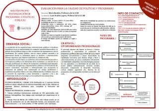 Abierta preinscripción - Edición XX 2021 - presencial/online - Máster en Evaluación de Programas y Políticas públicas UCM