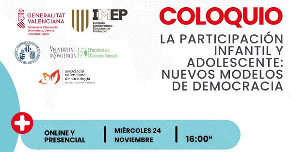 Coloquio 'La participación infantil y adolescente en los nuevos formatos participativos de democracia' - 24 Nov.