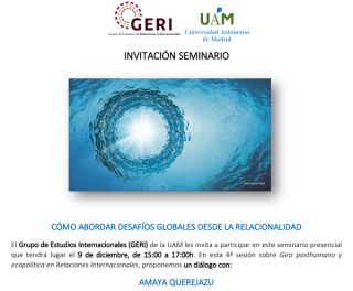 Seminario GERI: Cómo abordar desafíos globales desde la relacionalidad - 9 Diciembre