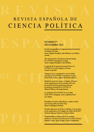 Ya disponible el número 57, noviembre 2021, de la Revista Española de Ciencia Política (RECP)