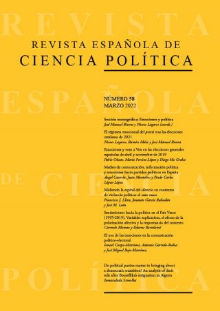 ¡Ya disponible el nº58, marzo 2022, de la Revista Española de Ciencia Política!
