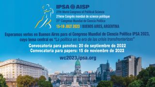 27° Congreso Mundial de Ciencia Política - 15-19 Julio 2023 | Buenos Aires, Argentina