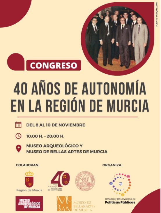 Congreso "40 años de autonomía en la Región de Murcia"