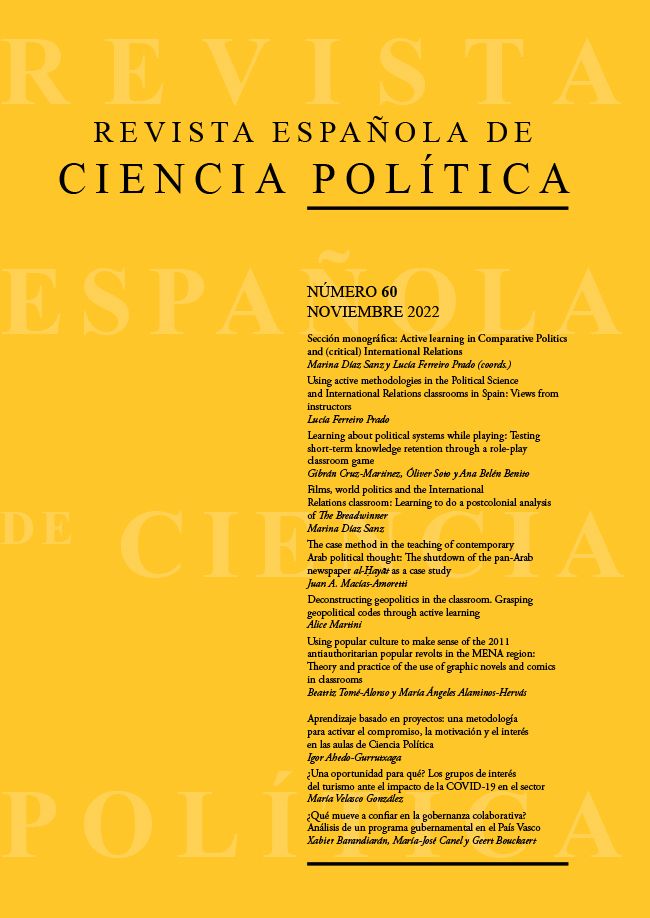 ¡Ya disponible el número 60, noviembre 2022, de la Revista Española de Ciencia Política (RECP)!