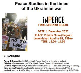 Seminario Hegoa 'Peace Studies in the times of the Ukranian war'
