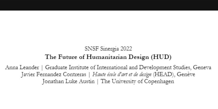Three Fully-Funded PhD Positions in Humanitarian Design