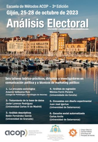 Curso ACOP de Análisis electoral para investigadores en Comunicación Política