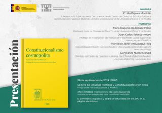 Invitación CEPC -  Presentación 'Constitucionalismo cosmopolita'