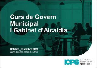 Curs d'especialització UAB en Govern Municipal i Gabinet d'Alcaldia 5ª ed., 2024