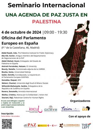 Seminario Internacional UAM-UCM: Una Agenda de Paz Justa en Palestina