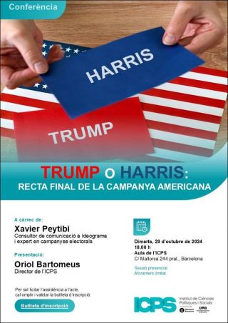 Conferencia ICPS "Trump o Harris: recta final de la campanya americana"