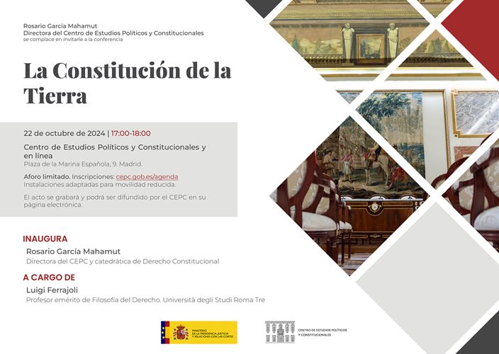  Conferencia CEPC ‘La Constitución de la Tierra’ a cargo de Luigi Ferrajoli