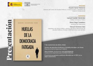 Presentación CEPC del libro "Huellas de la democracia fatigada"