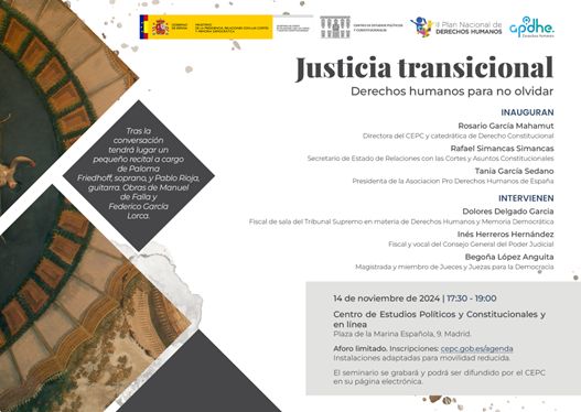  Conversación CEPC ‘Justicia transicional. Derechos humanos para no olvidar’