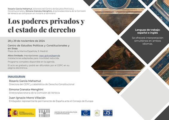 Seminario CEPC y Comisión de Venecia 'Los derechos privados y el estado de derecho'