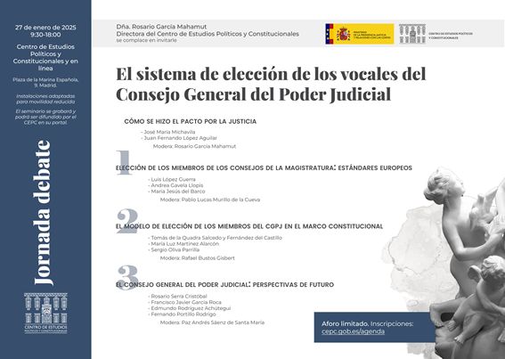 Jornada debate CEPC 'El sistema de elección de los vocales del CGPJ'