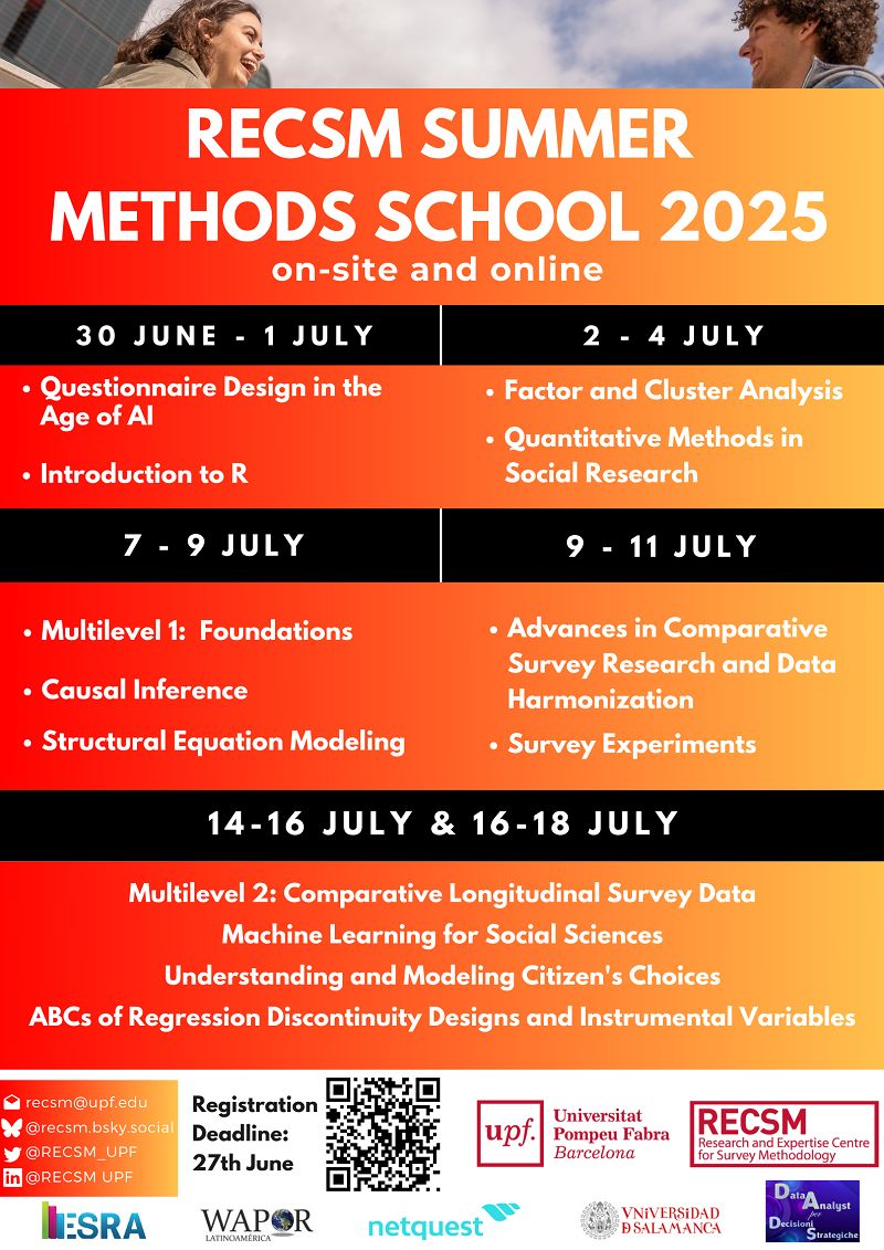 12th RECSM-UPF Summer Methods School 