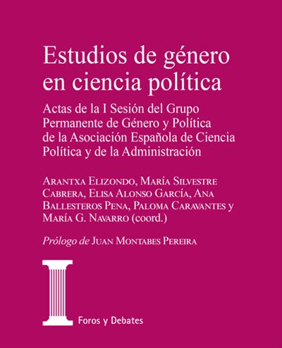 AECPA Y EL CENTRO DE ESTUDIOS POLÍTICOS Y CONSTITUCIONALES PUBLICAN EL LIBRO “ESTUDIOS DE GÉNERO EN CIENCIA POLÍTICA”
