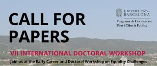 Call for Papers VII International Doctoral Workshop Universitat de Barcelona
