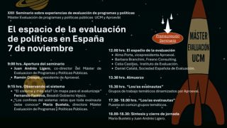 XXII Seminario de Evaluación de Programas y Políticas. UCM y APROEVAL