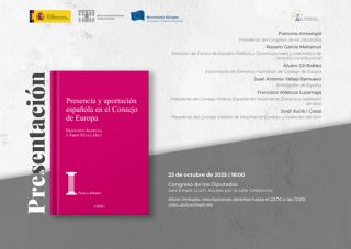 Presentación CEPC: 'Presencia y aportación española en el Consejo de Europa'