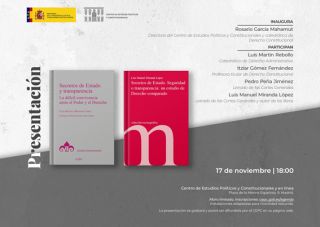 CEPC: Presentación libros 'Secretos de Estado y transparencia' y 'Seguridad o transparencia'