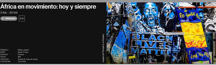 Curso: África en movimiento: hoy y siempre