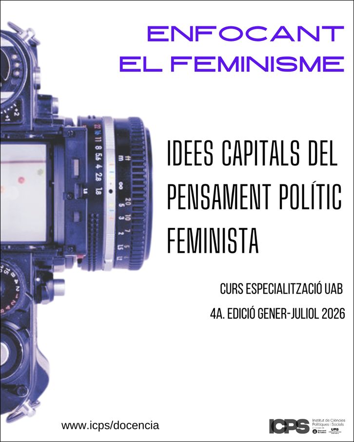 ÚLTIMAS PLAZAS!!! Curso de especialización UAB en "Ideas Capitales del Pensamiento Político Feminista" 4ª ed., 2026