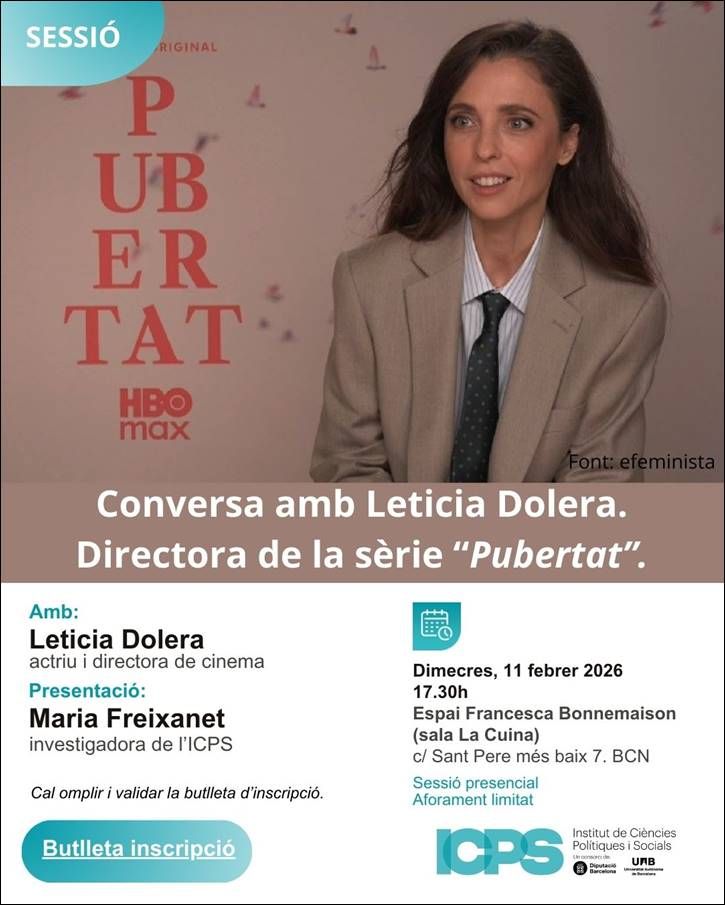 Sesión ICPS "Conversa con Leticia Dolera, directora de la serie 'Pubertad'"
