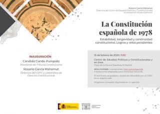 Jornada CEPC: "La Constitución española de 1978"