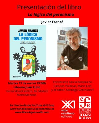 Presentación del libro "La lógica del peronismo. Una guía para espantados, encantados y desorientados" (Siglo XXI, 2025)
