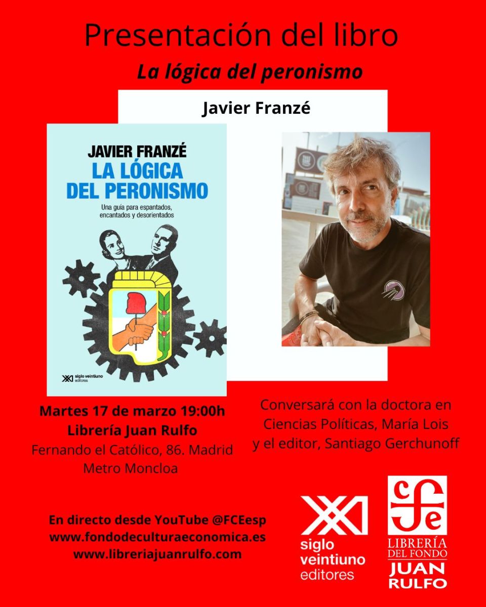 Presentación del libro "La lógica del peronismo. Una guía para espantados, encantados y desorientados" (Siglo XXI, 2025)