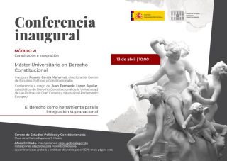 Conferencia CEPC 'El derecho como herramienta para la integración supranacional', de Juan Fernando López Aguilar