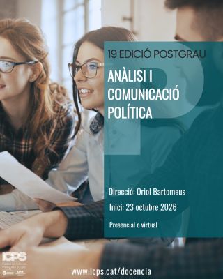 Postgrau UAB en Anàlisi i Comunicació Política, 2026-2027