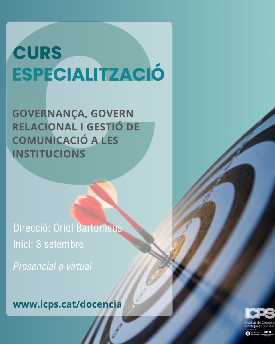 Curs d'especialització UAB en Governança i comunicació institucional 2026, 3ª ed.