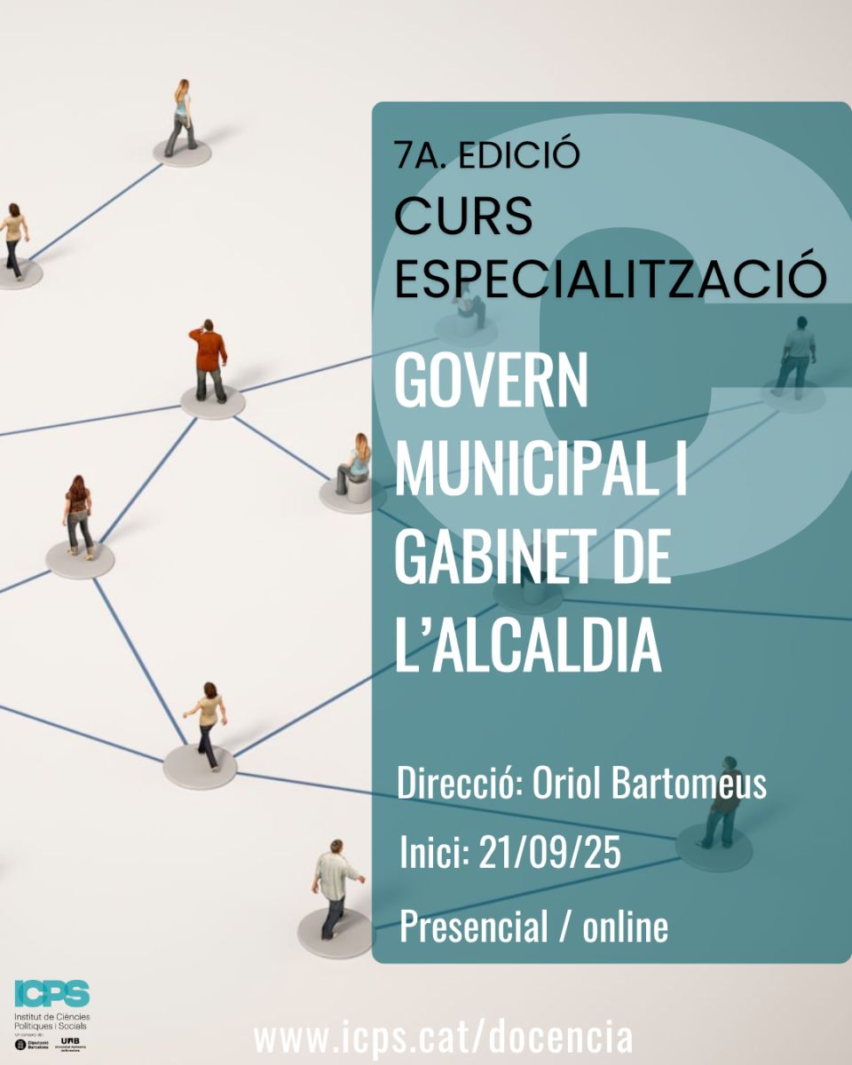 ÚLTIMES PLACES!!! Curs d'especialització UAB en Govern Municipal i Gabinet d'Alcaldia 2026, 7ª ed.