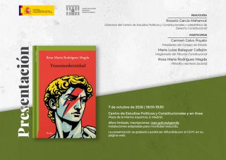 Presentación CEPC:  'Transmodernidad', de Rosa María Rodríguez Magda
